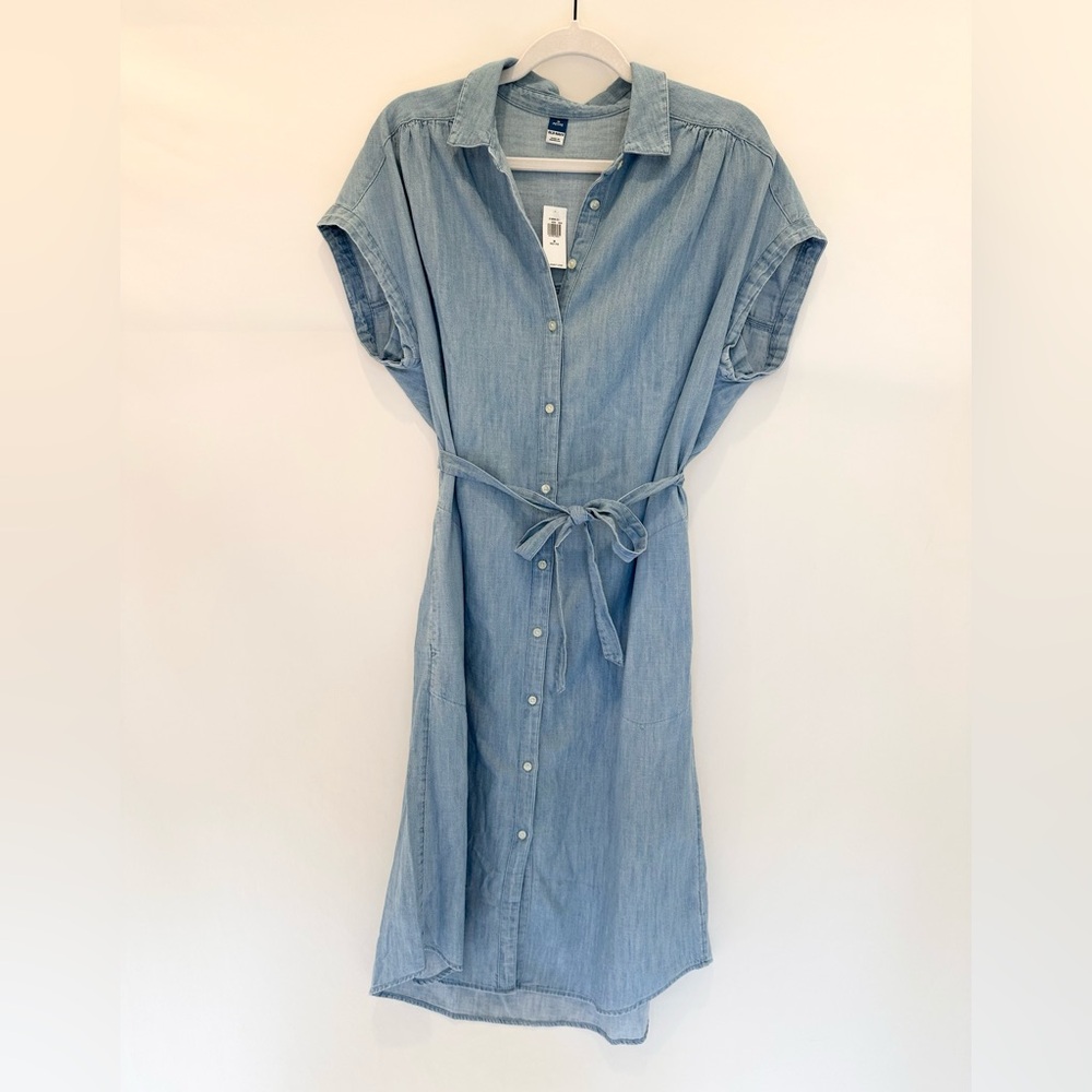 Old Navy Light Blue Midi Dress